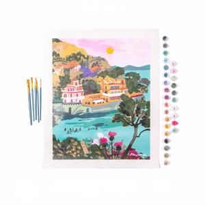 NEW PAINT ANYWHERE portofino by hebe studio paint by numbers deluxe in multi